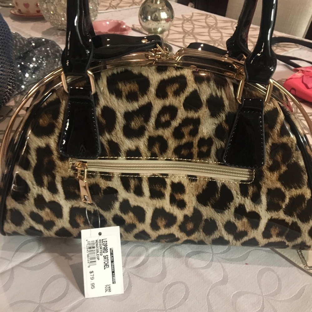 Leopard Satchel